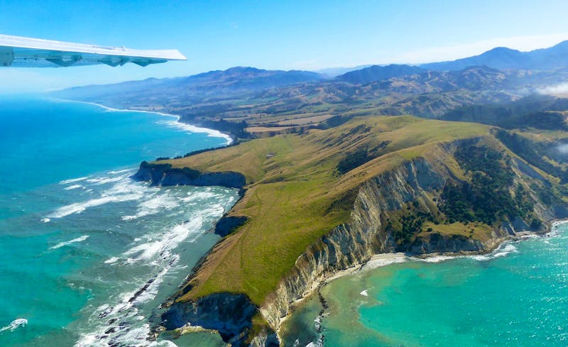 Walbeobachtung per Flugzeug bei Kaikoura - ©Frank Nimschowski - Eberhardt TRAVEL