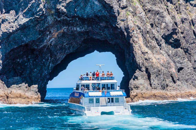 Bootsfahrt zum Hole in the Rock in der Bay of Islands - ©Ulrike Hammerich - stock.adobe.com