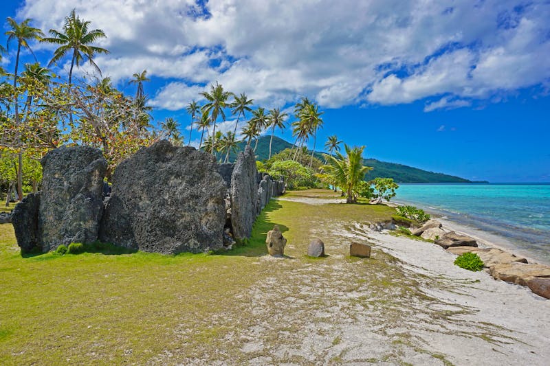 Archäologische Stätte auf der Insel Huahine - ©dam@seaphotoart.com - Adobe Stock