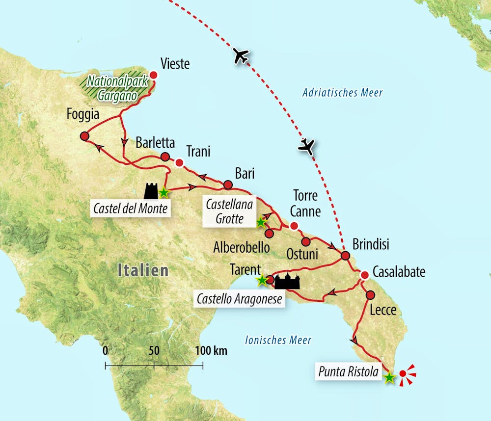 Ihre Reiseroute – © Eberhardt TRAVEL