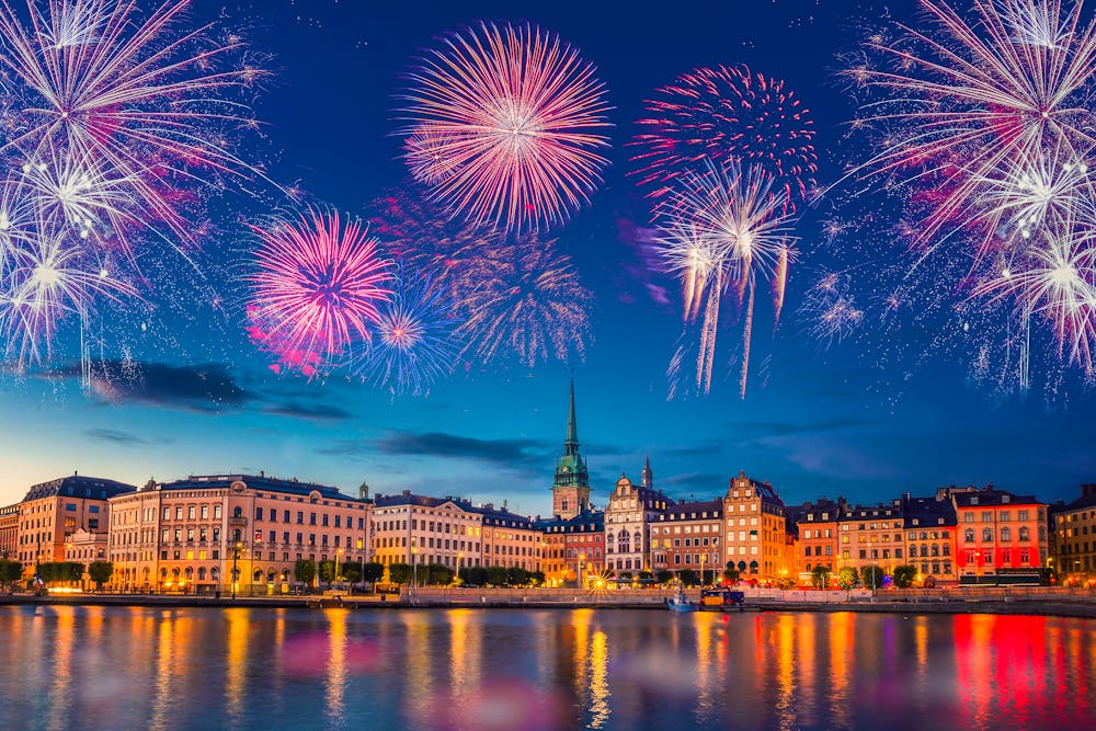 Stockholm - Feuerwerk zu Silvester &ndash; &copy; Martina - stock.adobe.com