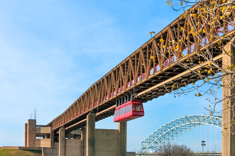 Schwebebahn zum Mud Island Park in Memphis - ©Natalia Bratslavsky - stock.adobe.com