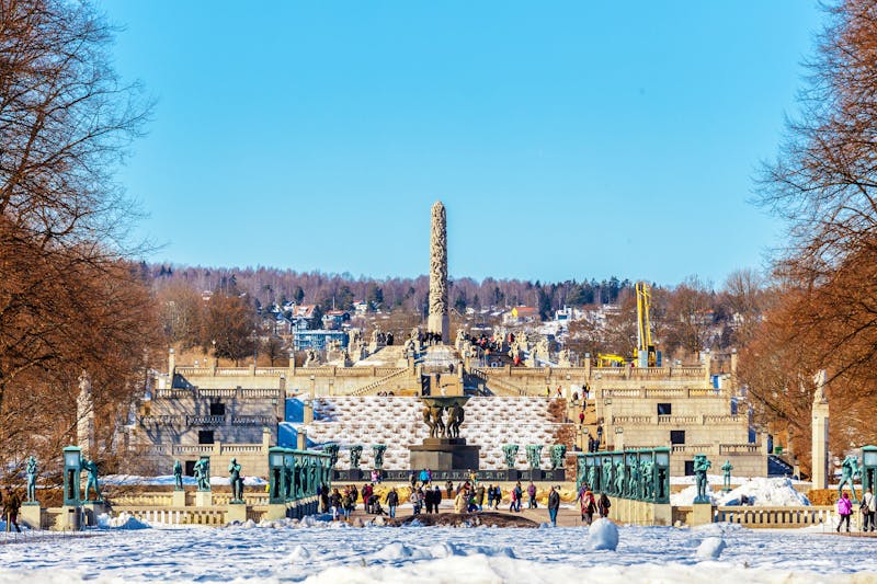 Oslo - Vigeland Park im Winter - ©basiczto - stock.adobe.com