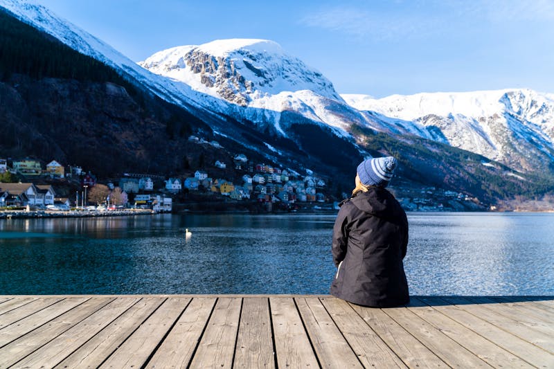 Flam im Winter - am Aurlandsfjord  - ©Guilherme Drosdosky  - stock.adobe.com