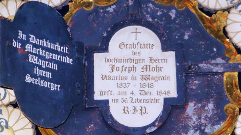 Grabstätte von Joseph Mohr - Dichter des Weihnachtsliedes 