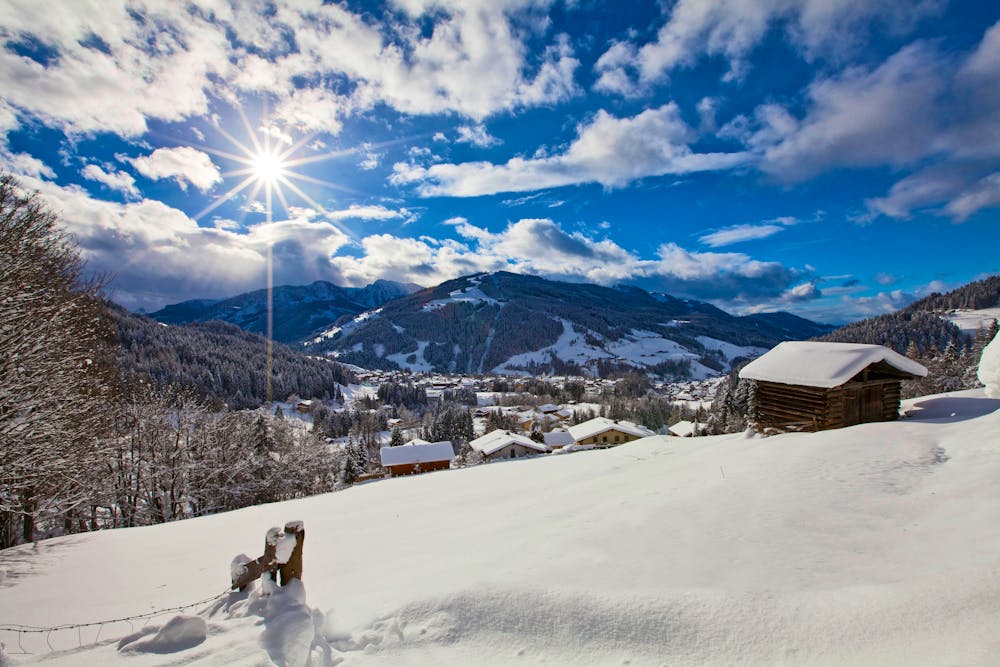 Wagrain mit dem Grafenberg im Salzburger Land &ndash; &copy; christakramer - stock.adobe.com