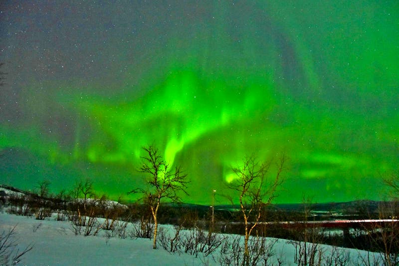 Polarlichter über Kiruna in Schwedisch Lappland - ©Martin Büchner - Eberhardt TRAVEL
