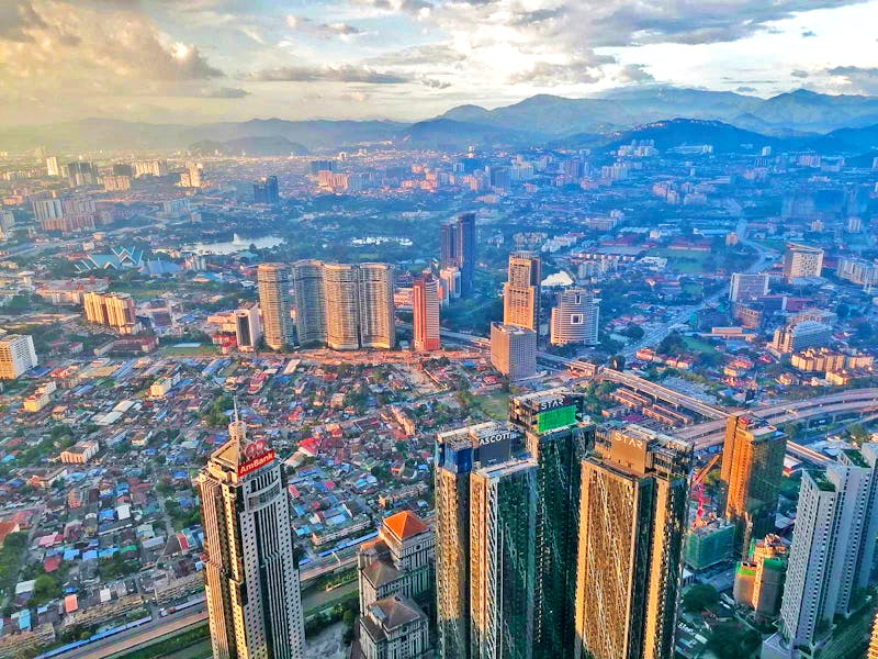 Blick auf Kuala Lumpur von den Petronas Towers - ©Philip Seidel
