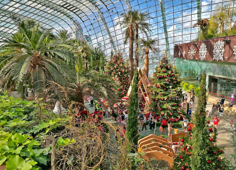 Gardens by the Bay mit Weihnachtsdeko in Singapur - ©Philip Seidel - Eberhardt TRAVEL