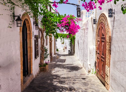 Weiße Gasse in Lindos auf der Insel Rhodos &ndash; &copy; oleg_p_100 - stock.adobe.com