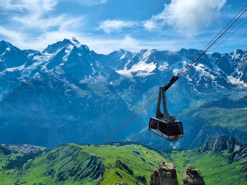 Fahrt zum Schilthorn... (Station 