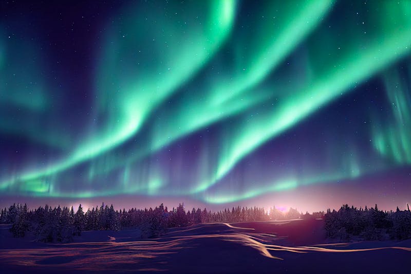 Nordlichter in Finnisch-Lappland  - ©ErenMotion - stock.adobe.com