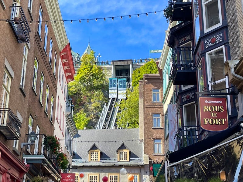Standseilbahn hinauf zum Château Frontenac - ©Dennis Teichmann