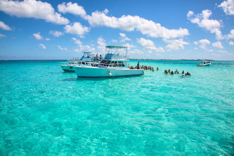 Stingray City in der Karibik - Schwimmen mit Rochen - ©swisshippo - stock.adobe.com