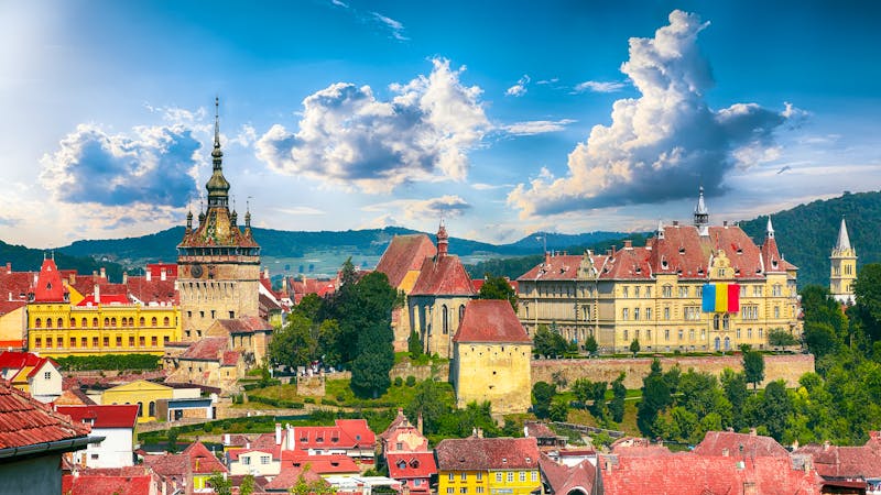 Sighisoara (Schäßburg) in Siebenbürgen - Blick auf die Burg und die Altstadt  - ©pilat666 - stock.adobe.com