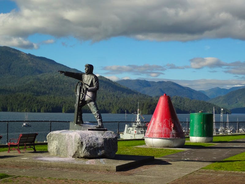 Fischerdenkmal in Prince Rupert - ©Elisabeth Fox-Maerki - Eberhardt Travel