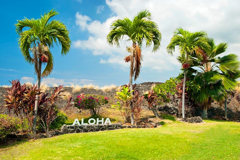 Aloha Schriftzug auf Big Island - Hawaii - ©Vaclav Schindler - stock.adobe.com