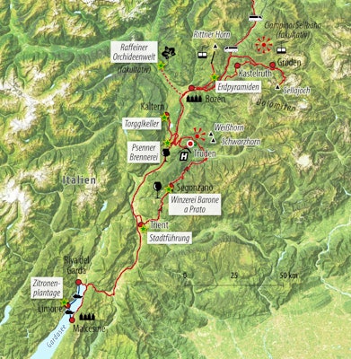 Singlereise Südtirol - Gardasee und Dolomiten :: Saison 2024 :: Busanreise  (GO-ITBAE) :: Eberhardt TRAVEL