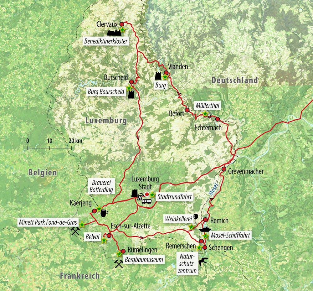 Ihre Reiseroute – © Eberhardt TRAVEL