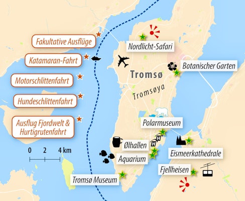 Norwegen - Winterreise Tromsö :: Saison 2025 :: Fluganreise (NO