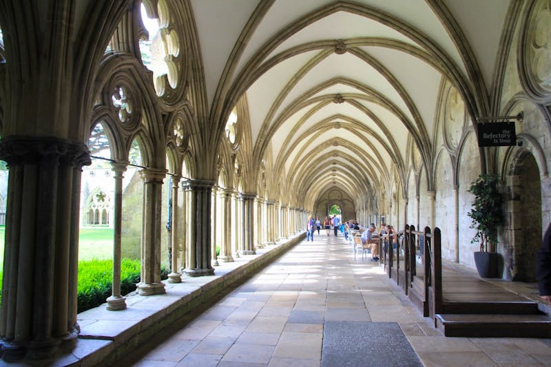 Im Kreuzgang der Kathedrale von Salisbury - ©Uwe Lorenz - Eberhardt TRAVEL