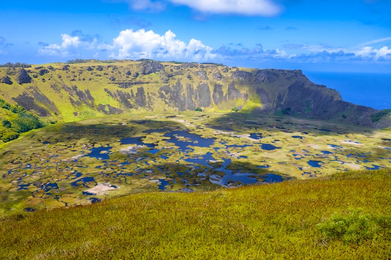 Rano Kau Vulkankrater auf der Osterinsel - ©daboost - stock.adobe.com