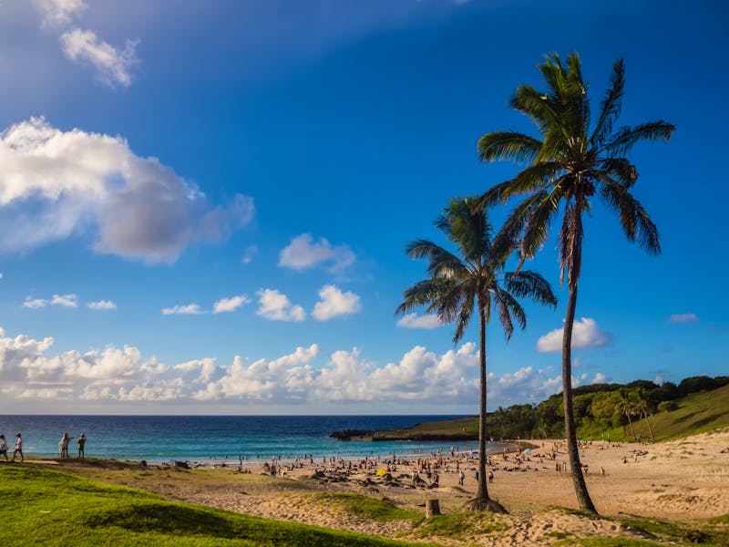 Anakena Beach auf der Osterinsel - ©-elmundodepeapa- stock.adobe.com