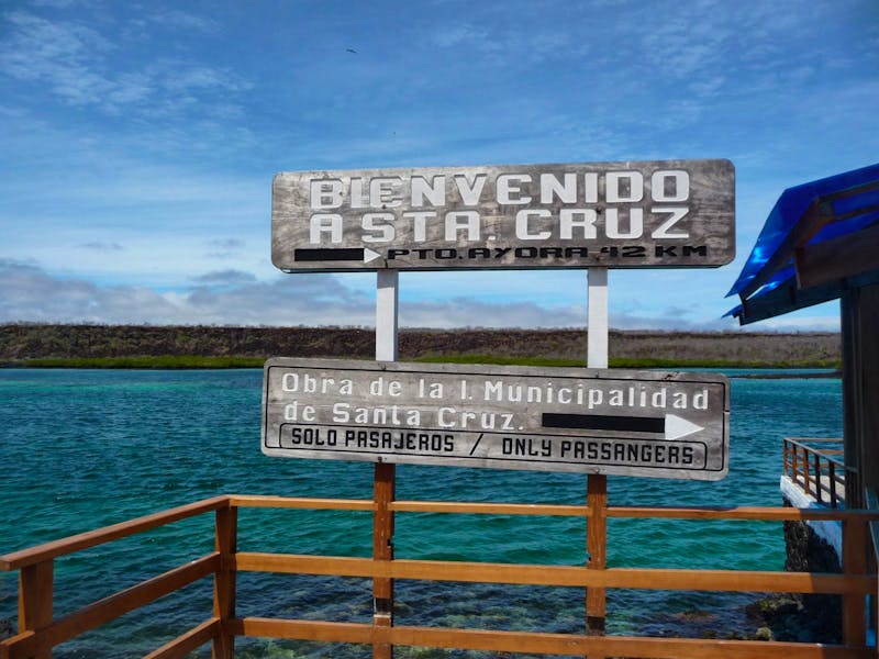 Willkommen auf der Insel Santa Cruz - Galapagos - ©Betina Marinow