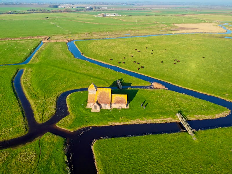 Marschlandschaft von Romney Marsh in Südengland - ©Roberto - stock.adobe.com