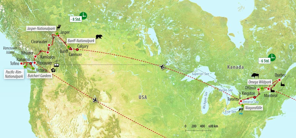 Ihre Reiseroute – © Eberhardt TRAVEL