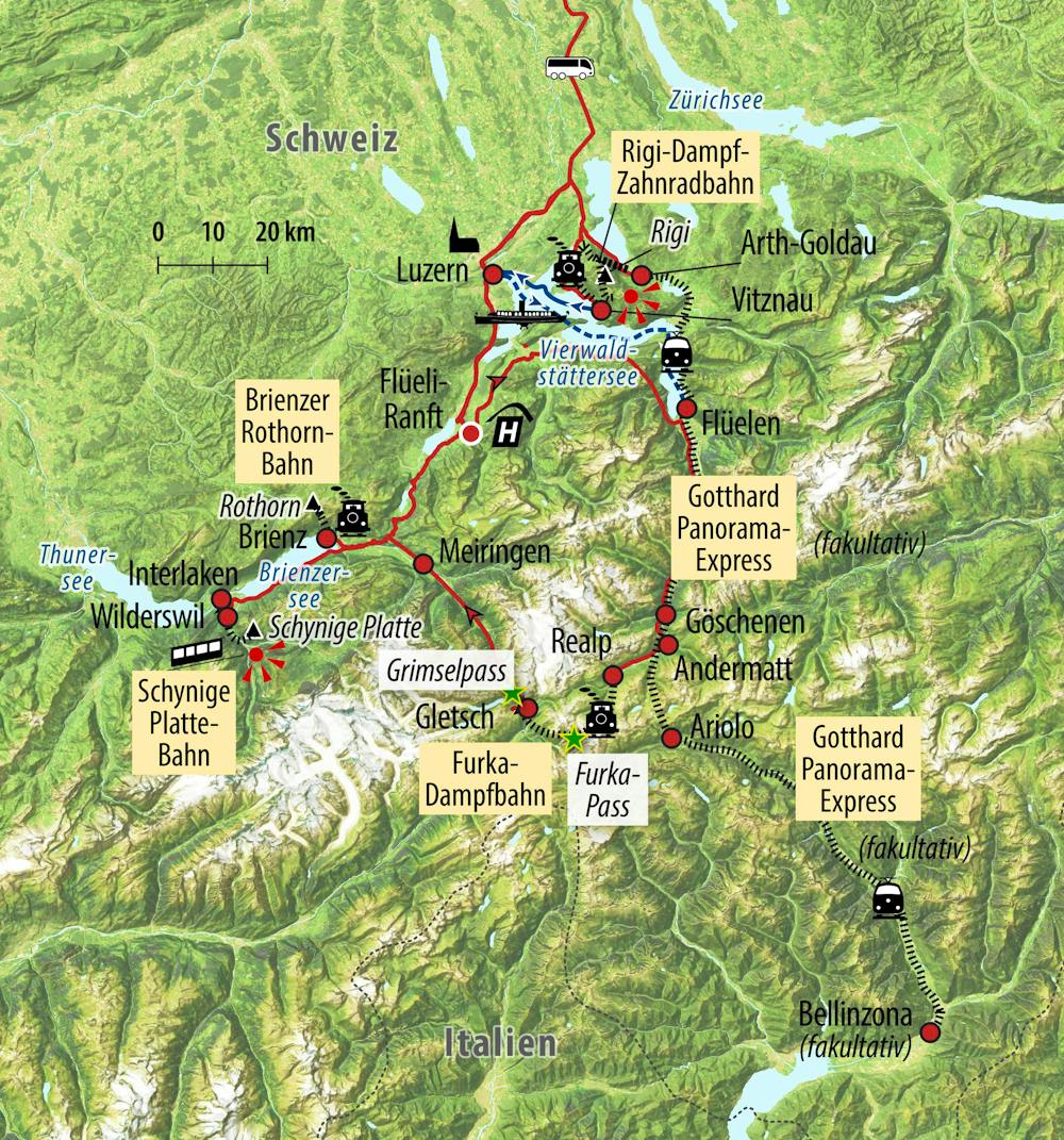 Ihre Reiseroute – © Eberhardt TRAVEL