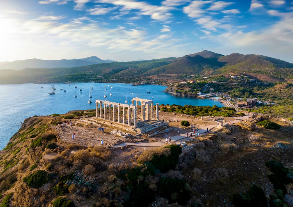 Poseidon-Tempel am Kap Sounion - Griechenland &ndash; &copy; moofushi - stock.adobe.com