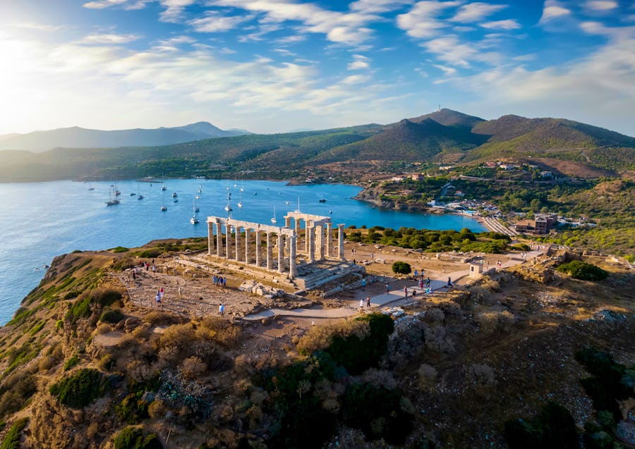 Poseidon-Tempel am Kap Sounion - Griechenland – © moofushi - stock.adobe.com