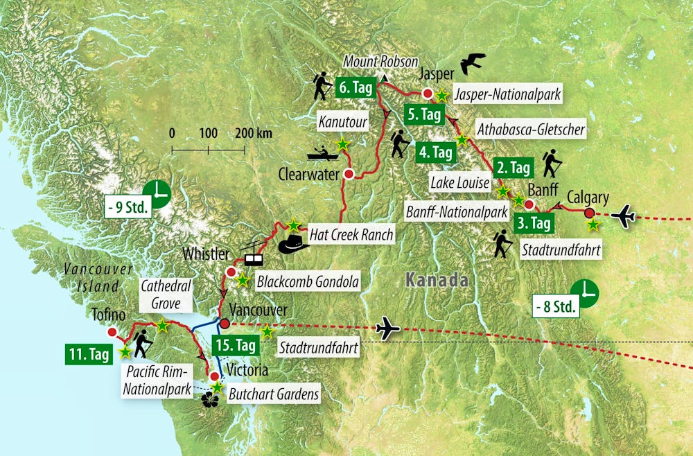 Ihre Reiseroute – © Eberhardt TRAVEL
