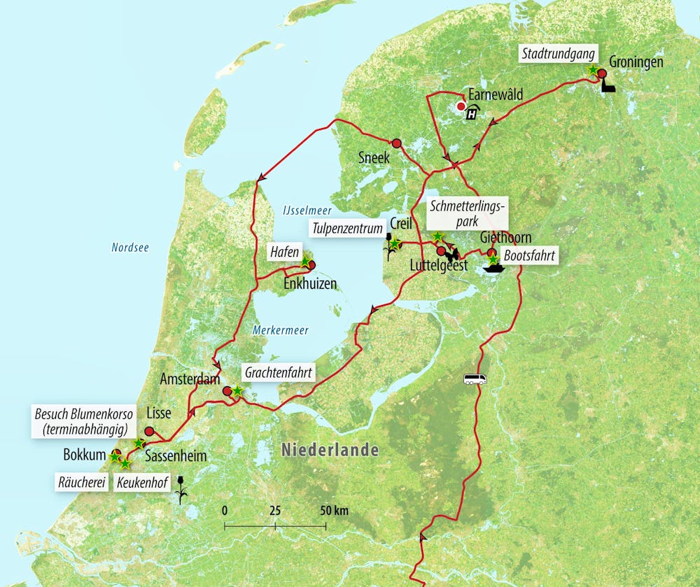 Ihre Reiseroute – © Eberhardt TRAVEL