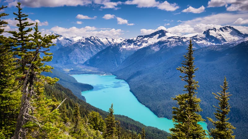 Blick auf den Cheakmus Aee vom Blackcomb Berg  - ©Rowan - stock.adobe.com
