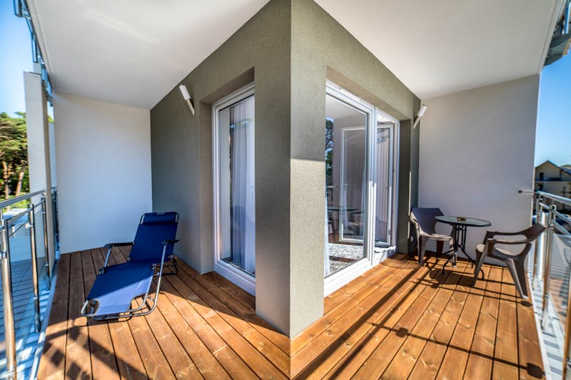 Balkonbeispiel Zimmer Wydma Resort – ©Wydma Resort