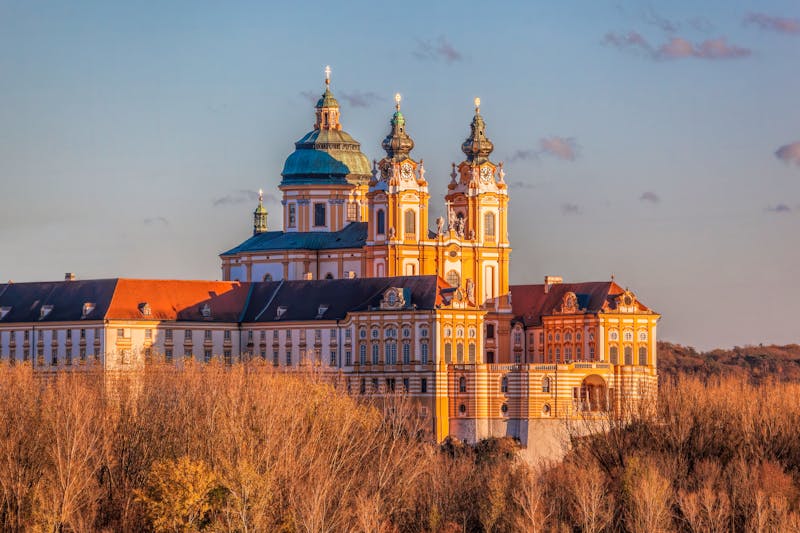Stift Melk in der Wachau an der Donau im Winter - ©Tomas Marek - stock.adobe.com