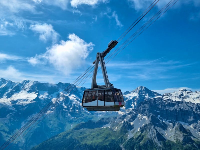 Fahrt mit der Schilthornbahn - ©Katrin Deutschbein - Eberhardt TRAVEL