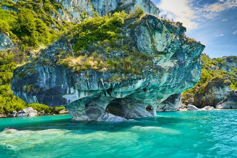 Marbel Caves, General Carrera Lake, or Lake Buenos Aires. It is  - ©Jens Otte