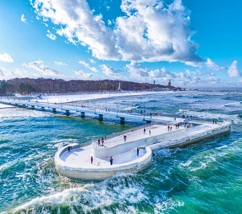 Seebrücke von Kolberg im Winter - ©Idea Spa