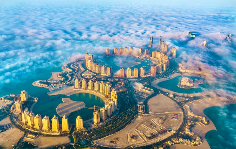 Doha - The Pearl Island aus der Luft - ©Leonid Andronov - stock.adobe.com