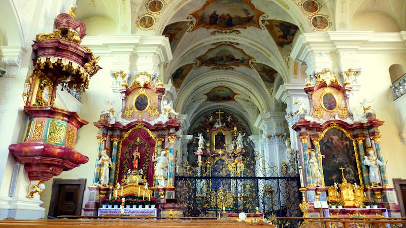Klosteranlage St. Peter im Schwarzwalt - Innenraum der Barockkirche - ©globetrotter1 - stock.adobe.com