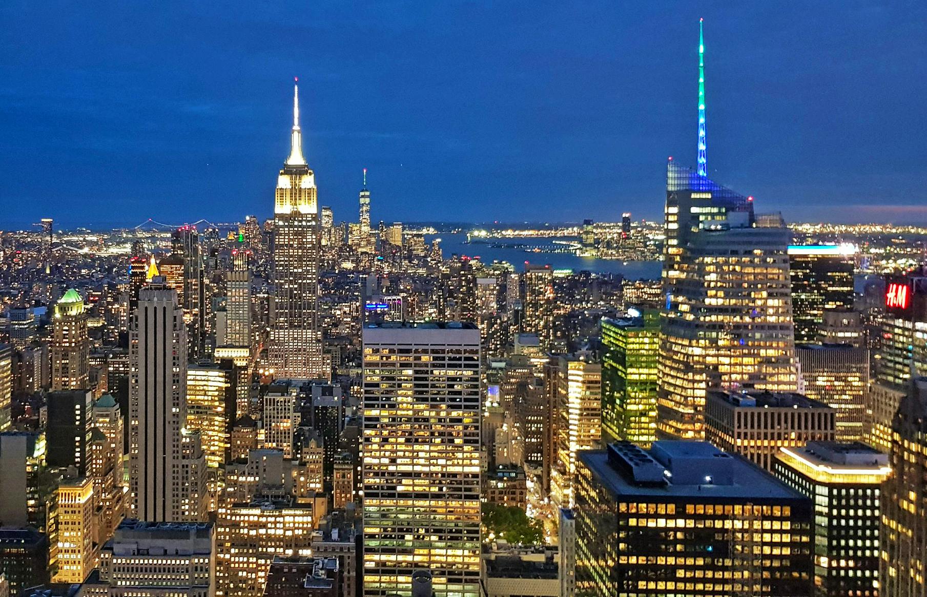 Blick vom Top of the Rock zum Empire State Building - &copy;Kristin Werner - Eberhardt TRAVEL