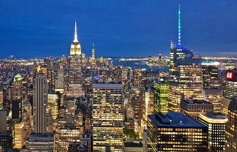Blick vom Top of the Rock zum Empire State Building - ©Kristin Werner - Eberhardt TRAVEL