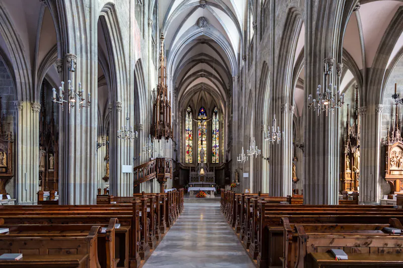 Kloster Admont - Innenraum der gotischen Stiftskirche - &copy;Manfred Kollegger - stock.adobe.com