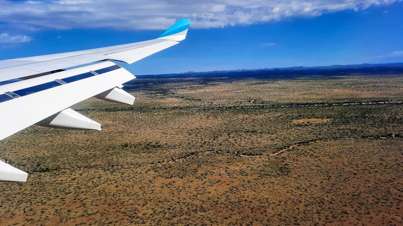 Anflug auf Windhoek in Namibia - ©Annett Müller - Eberhardt TRAVEL