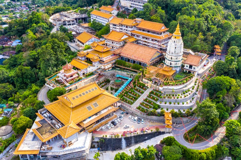 Luftaufnahme des Kek Lok Si Tempel in Penang - ©Markus Mainka - stock.adobe.com