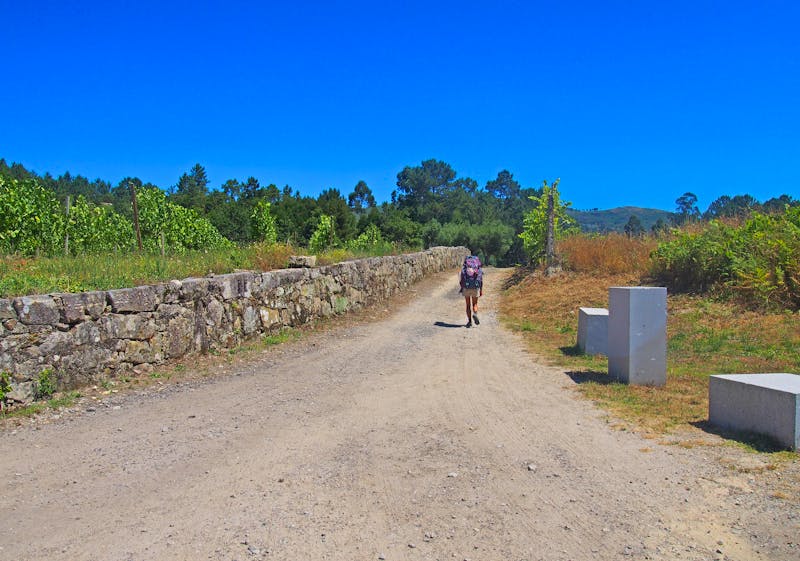 Wanderer auf dem Portugiesischen Jakobsweg nach Ponte de Lima - ©Mithrax - stock.adobe.com
