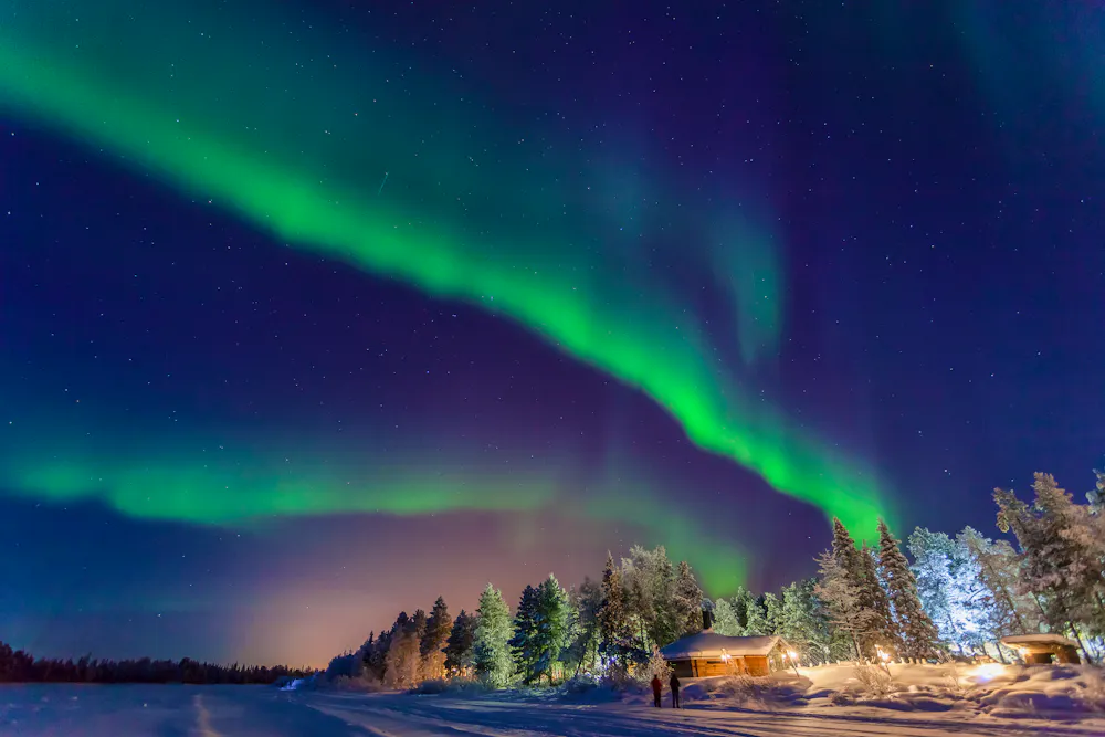 Nordlichter im Winter in Muonio im Norden von Finnland &ndash; &copy; Thomas Kraemer / Visit Finland